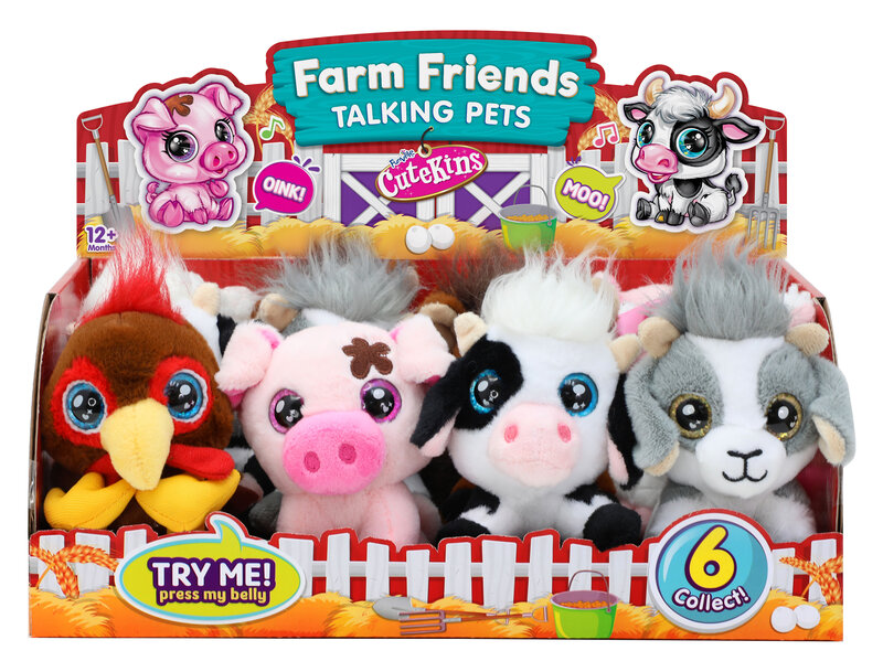 Mjukdjur Cutekins Farm Friends Gosedjur