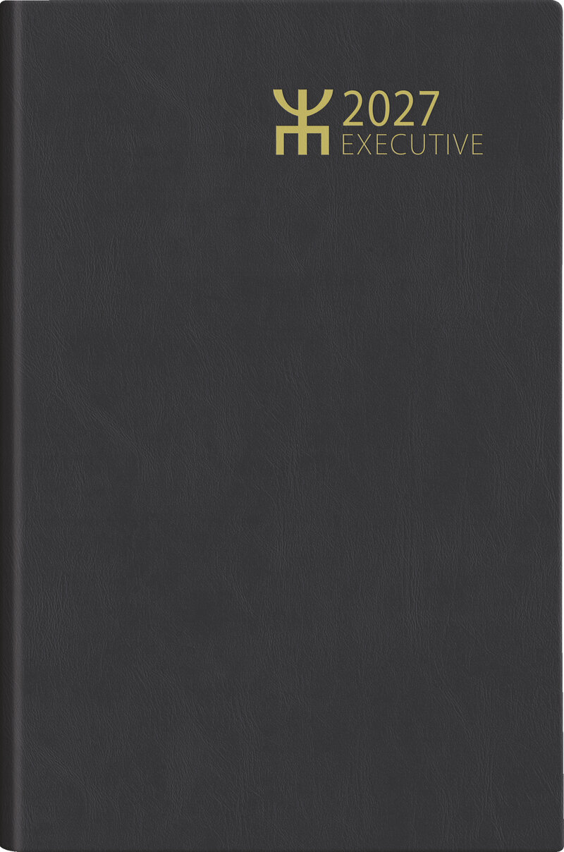 Fickkalender - Executive Svart Plast FSC