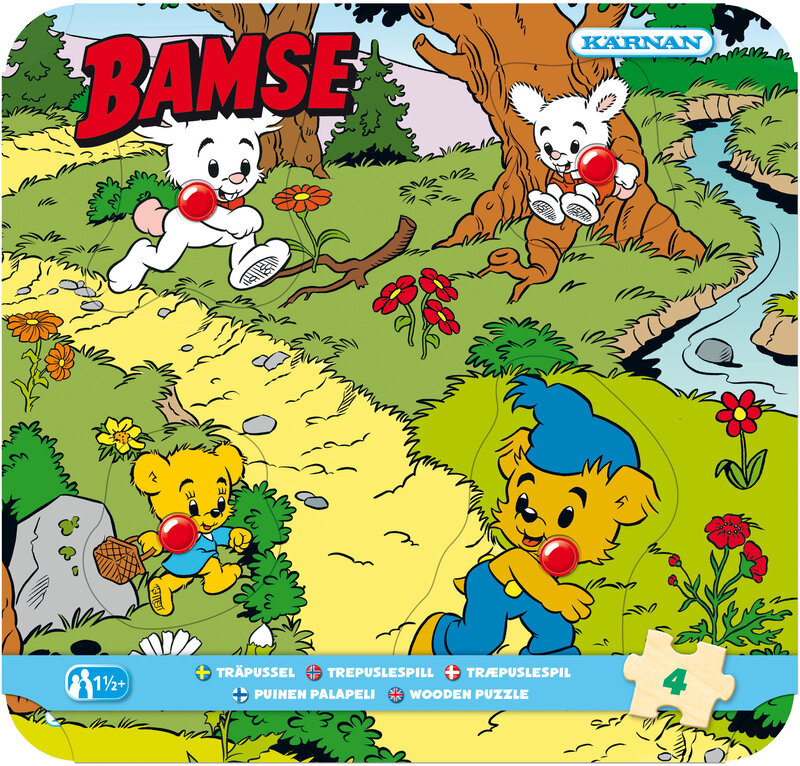 Knoppussel Bamse 4 bitar