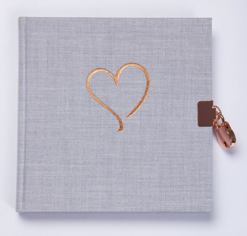 Dagbok m. hänglås Kalksten