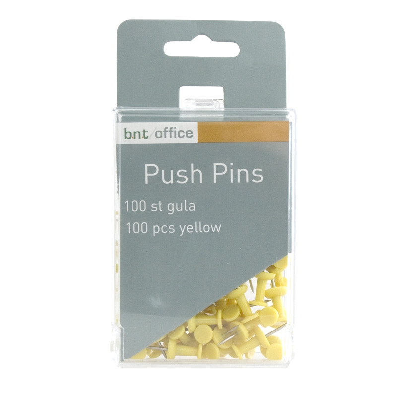 Push Pins 100st, Gul