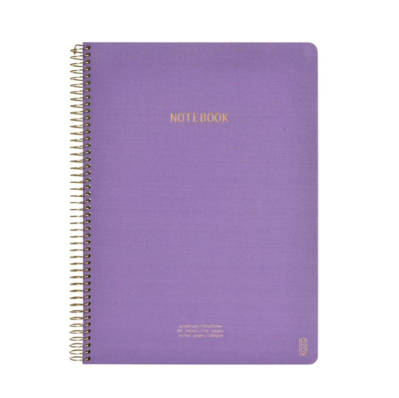 Anteckningsbok KOZO A4 Premium Periwinkle