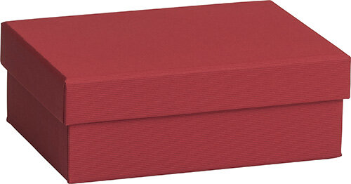 Presentlåda 12x16.5x6 cm Mörk röd