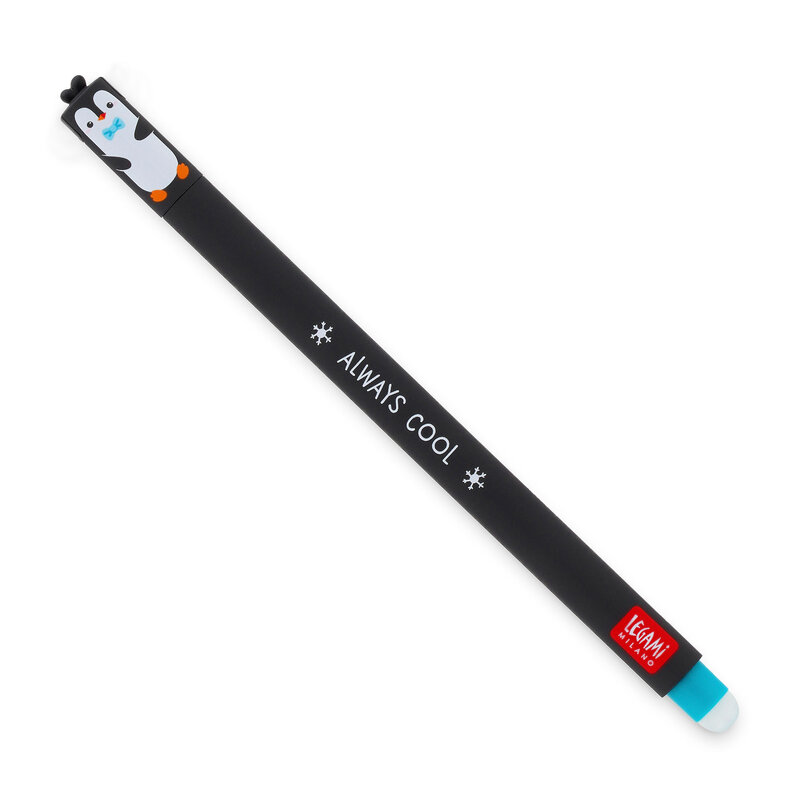 Erasable Gel Pens Penguin, turkos bläck