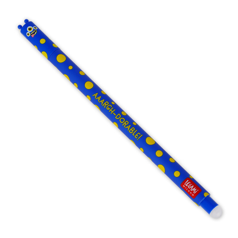 Erasable gel pen, Monster, blå
