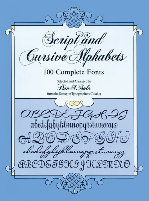 Script and cursive alphabets - 100 complete fonts