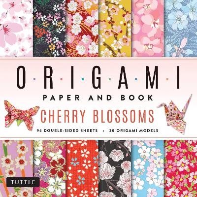 Cherry Blossoms Origami Paper and Book