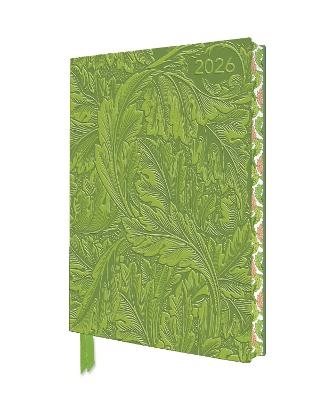 William Morris: Acanthus 2026 Artisan Art Vegan Leather Diary Planner - Pag