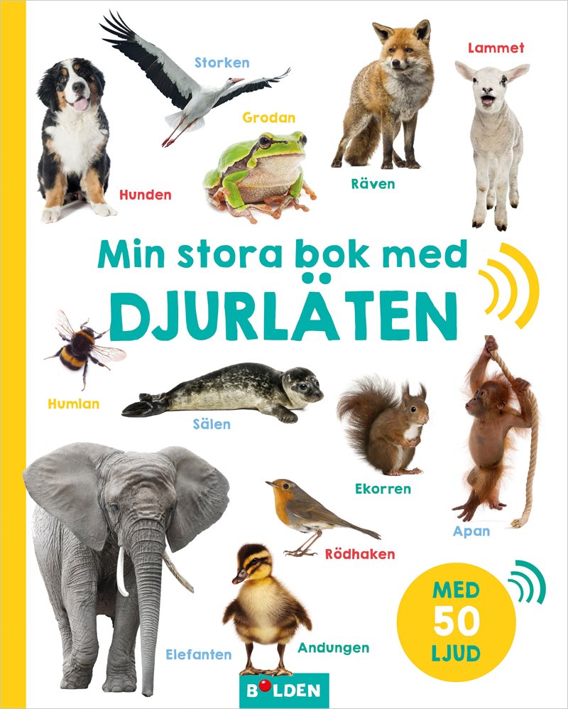 Min stora bok med djurläten – med 50 ljud