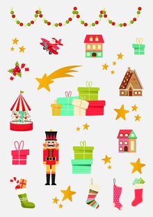 Fönsterstickers jul