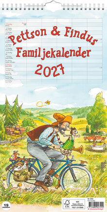 Väggkalender - Pettson och Findus Familjekalender FSC