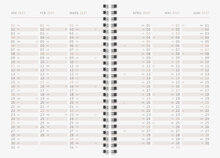 Designkalender - A5 Botanical 12 mån FSC
