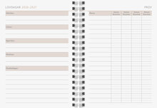 Designkalender - A6 Botanical 12 mån FSC