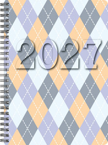 Designkalender - A5 Argyle 12 mån FSC