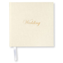 Gästbok Paperstyle Kvadrat Off white Wedding