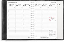 Karavan kalenderplånbok, svart skinn, FSC Mix