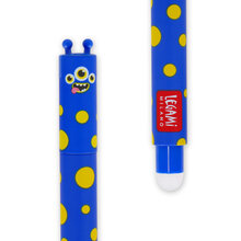 Erasable gel pen, Monster, blå